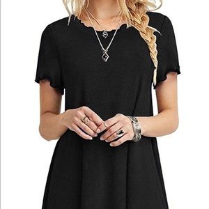 Summer Casual Tshirt Short Sleeve Boho Beach Dress